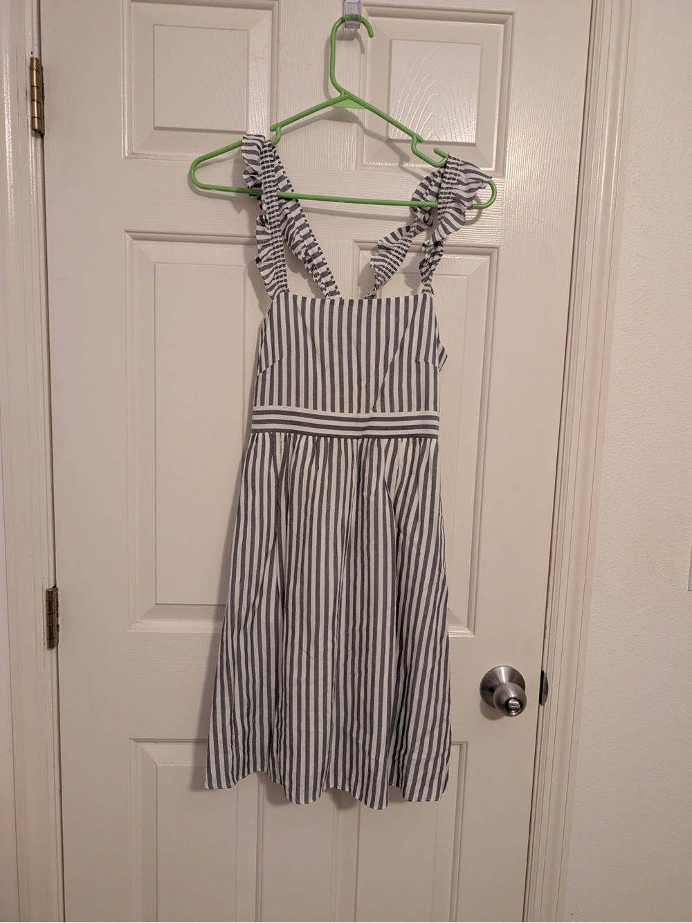 Madewell Black and White Striped Sundress